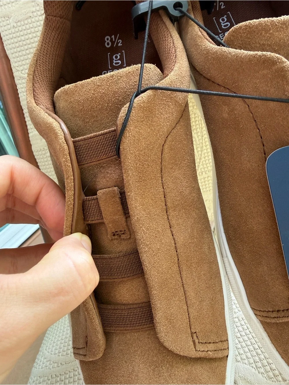 George Men’s Brown Faux Suede Slip-On Sneakers US 8.5 / UK 7.5 NWT